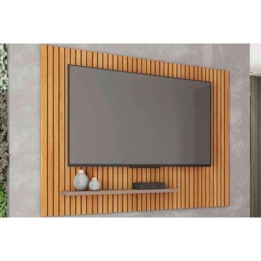 Imagem de Rack Bancada c/ Painel p/ TV até 70 Pol Aegon 180x120cm Freijo/Off White - Caemmun