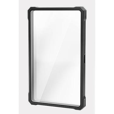 Imagem de JIAONASHIJIA Capa de placa de metal magnética resistente a UV para suporte de cartões de classificação PSA/CGC de 130pt, vidro de alta alumina, trava magnética multipontos, estrutura de metal de