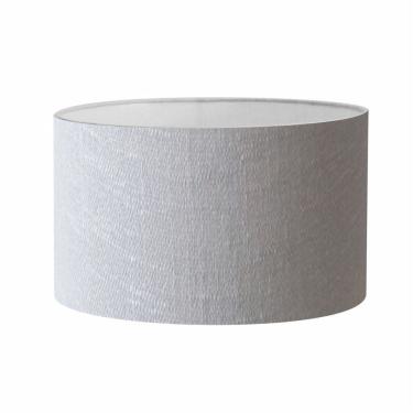 Imagem de Cúpula em Tecido Cilindrica Abajur Luminária Cp-4189 50x30cm Rustico Cinza