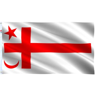 Imagem de Bandeira de pessoas da rhungift Mi'Kmaq 7,6 x 12,7 cm, cabeçote de lona e costura dupla - ilhós de latão para fácil exibição, cores vívidas e microbandeiras resistentes ao desbotamento UV