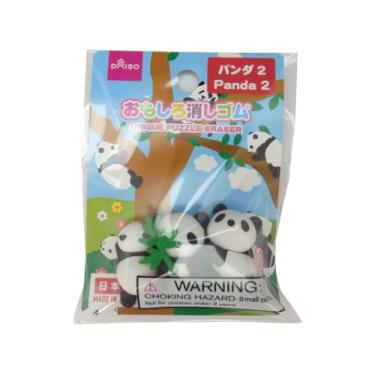 Imagem de Borracha Decorativa Modelo Panda - 3 Unidades