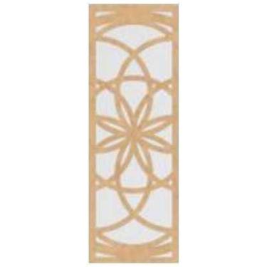Imagem de Quadro Decorativo Mdf Cru Mandala Linear 40X20Cm