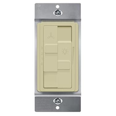 Imagem de TOPGREENER Interruptor Dimmer Combinado Kalide Com Controle De Ventilador 3 Velocidades, Luz E Combinação, Polo Único, 2,5 A, 200 W Led/Cfl, Fio Neutro Não Requerido, Tgdsfs3-I, Marfim