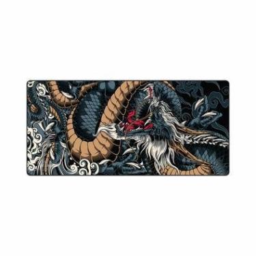 Imagem de Mouse Pad Gamer Speed Extra Grande Profissional 120x60  - Dragão Azul