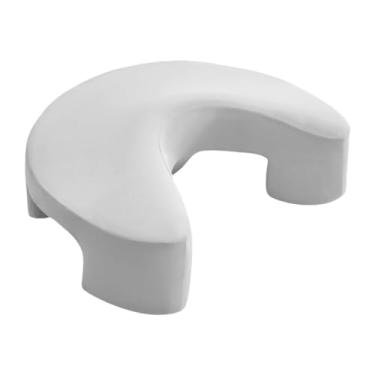 Imagem de DimyFew Travesseiro para quem dorme de lado com furos para os braços, fronha removível, cama de espuma viscoelástica para assistir aniversário, pescoço, Cinza Claro