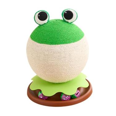 Imagem de Generic Bola arranhadora para gatos, arranhador moderno com garras, poste de arranhar coberto de sisal, poste arranhador para gatinhos dentro de casa, Sapo