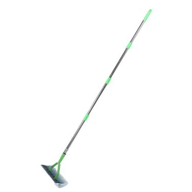 Imagem de TOPINCN Rake de Palha de Gramado, Destacando a Grade de Grama de Aço Inoxidável Com Alça de Alcance Com Alta Resistência e Lâminas Duplas e Alça Destacável para o Jardim de Jardim de