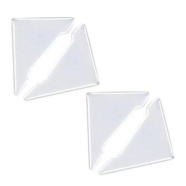 Imagem de Protetor Canto Porta Carro Silicone Soleira Quina Proteção Veicular Adesivo Anti-colisão acessórios Impacto Arranhão (2 Par Protetor TRANSP -ADESIVO)