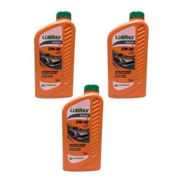 Imagem de Kit 3 Óleos Motor 5W30 Sintético Lubrax Valora SP API SP 1 Litro - PET
