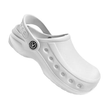 Imagem de Sapato Babuche Profissional Alça Trabalho Cozinha 2305 (Branco, BR, Adulto, Numérico, 34)