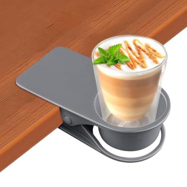 Imagem de 1 suporte para copo de bebida, suporte de copo de garrafa de mesa Kalolary DIY grampo de armazenamento de pires clipe de pires de água suporte de caneca de café design de clipe de pires para casa e