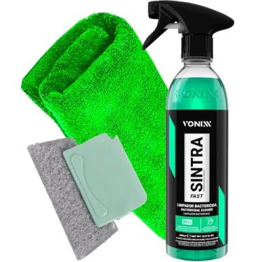 Imagem de Kit Limpeza de Cantos APC Sintra Fast 500ml Vonixx Toalha 30x30cm Escova Limpa Trilhos Karbox