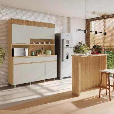 Imagem de Cozinha Completa Realeza 2 Peças 5 Portas 2 Gavetas - Nesher Móveis