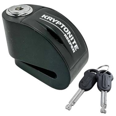 Imagem de Kryptonite Keeper Bloqueio de disco de alarme, bloqueio de disco, antifurto, para motocicleta, impermeável, 100db, alarme, trava de quebra de disco Powersport de 5,5 mm para motocicletas e scooters
