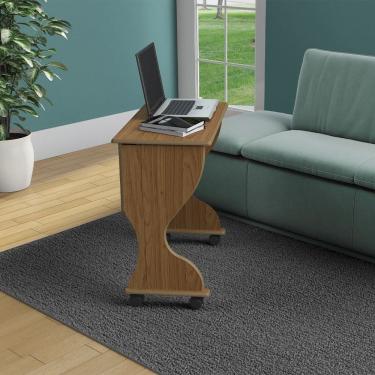 Imagem de Mesa Dobrável em MDF com Rodízios C27 Freijó Dalla Costa