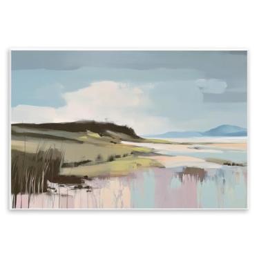 Imagem de Stupell Industries Design de arte de placa de parede Modern Verdant Waters por Elara Yasna, 25 x 38 cm