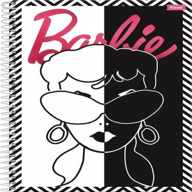 Imagem de Caderno Universitário Barbie Glamour 1 Matéria 80 Folhas A4 Foroni Pautado