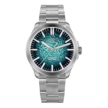 Imagem de watchdives Relógio masculino automático, WD0005, relógio esportivo NH35, relógios de pulso mecânicos, 39 mm, cúpula, cristal de safira, relógios luxuosos, azul-petróleo dégradé