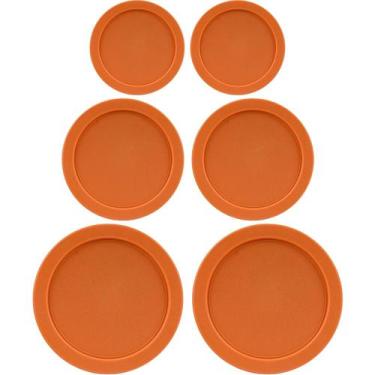 Imagem de Tampas de reposição para recipientes Pyrex, 2/4/7 xícaras (6 unidades)