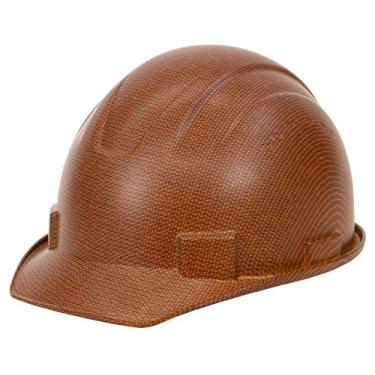 Imagem de Boné RK-HP34 com estampa da Troy Safety com 4 pontos de suspensão., Marrom