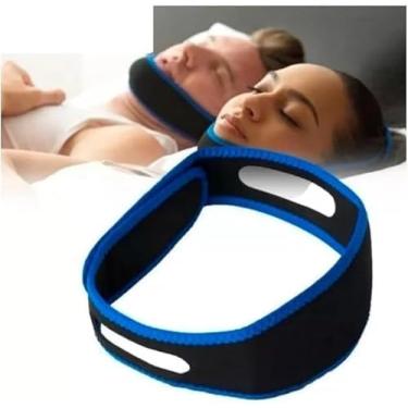 Imagem de Cinta Anti Ronco Ajustável para Dormir – Faixa Macia para Redução do Ronco e Melhora da Qualidade do Sono – Confortável, Respirável e Eficaz