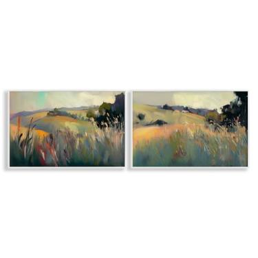 Imagem de Stupell Industries Conjunto de arte giclée emoldurado em branco com 2 peças de Elara Yasna, 30,5 x 45,7 cm