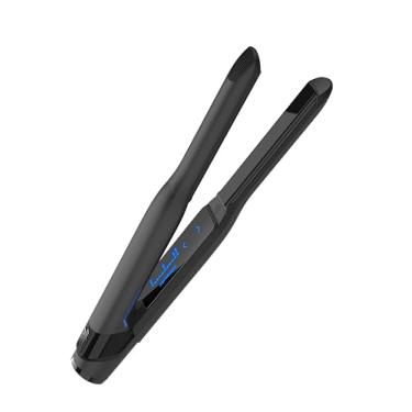 Imagem de GLAMPALM Alisador de cabelo chapinha de cerâmica de 1,3 cm infundido com Vita C, ferramenta profissional número 1 da Coreia para cabelos curtos, tensão dupla, LED digital (210°-450°), aquecimento