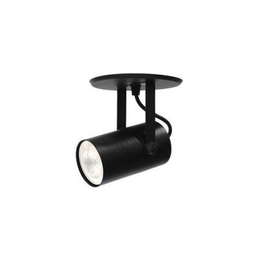 Imagem de Spot Móvel Taschibra Cannon para 1 Lâmpada Par 20 E27 Bivolt, Preto