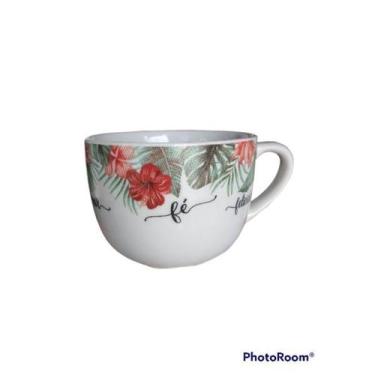 Imagem de Consumê Porcelana Branca Decorada 450 Ml - AMA Arts
