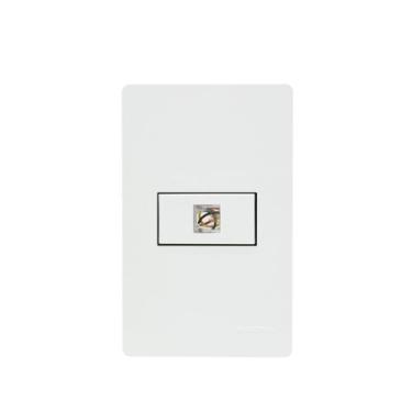 Imagem de Tomada Tel 4x2  Rj-11 Padrão Americano Br Infiniti Margirius, Branco