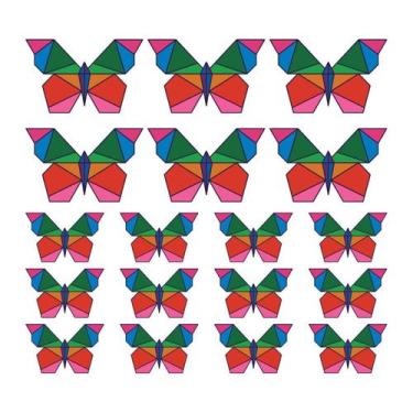 Imagem de Adesivo de Parede Infantil Borboletas Quarto Menina Bebe - 221ir - All