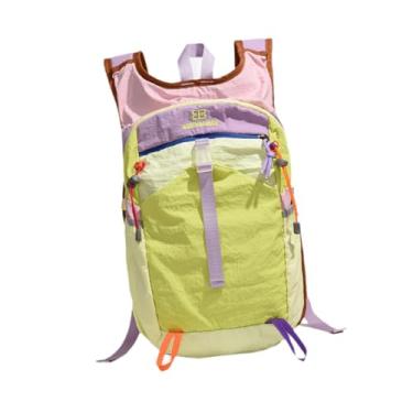 Imagem de Fenteer Mochila de ciclismo casual de nylon com costas ventiladas, mochila para caminhadas, para acampamento, ciclismo, esqui, viagem, mulheres e homens, Verde