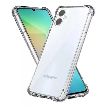 Imagem de Capa Capinha Transparente Anti Impacto Película 3D Para Samsung A06 4G