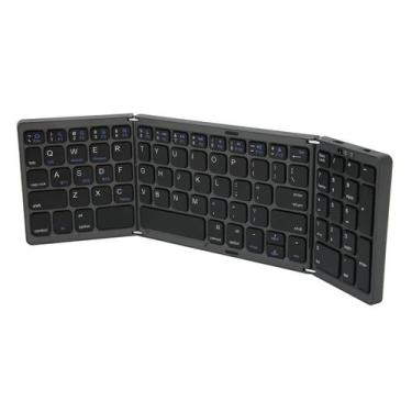 Imagem de Teclado Bluetooth dobrável Luqeeg 8.1 Keys para Windows iOS Android