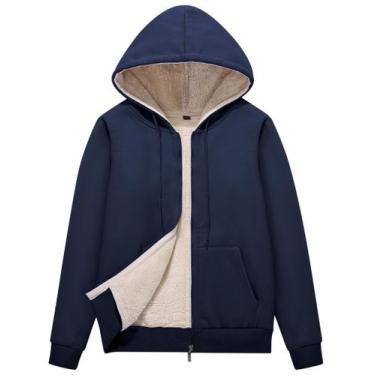 Imagem de Jaqueta feminina com capuz PEHMEA, de inverno, quente, forrada em sher