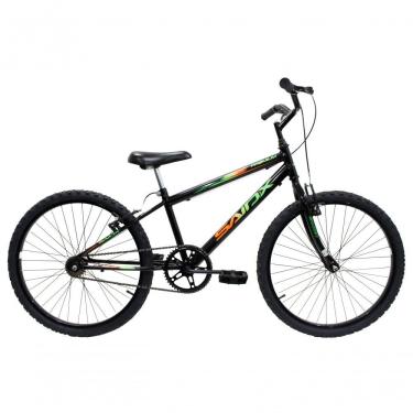 Imagem de Bicicleta Aro 24 Saidx Premium Infantil Unissex Mono Sem Marcha Preto Verde Laranja
