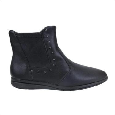 Imagem de Bota Feminina Cano Baixo Piccadilly Preta, Preto, 36