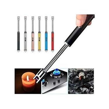 Imagem de Acendedor Elétrico De Fogão Velas Churrasqueira Recarregavel USB Isque