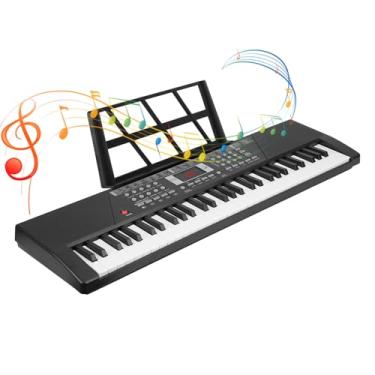 Imagem de Piano eletrônico de 61 teclas, piano elétrico multifuncional, adequado para ensinar alunos de piano