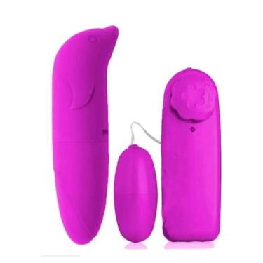 Imagem de Vibrador Corporal Íntimo Feminino Golfinho Aveludado 1682 - Luh Sexy I