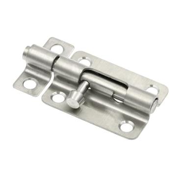 Imagem de Prime-Line U 117551 Porta e portão, trava de barril deslizante de 7,6 cm com parafusos, aço inoxidável (pacote único)