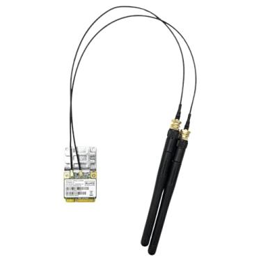 Imagem de Placa De Rede Wi-Fi PCIe Com Duas Antenas Conexão Wireless 802.11b/g/n Até 300Mbps - Bluecase