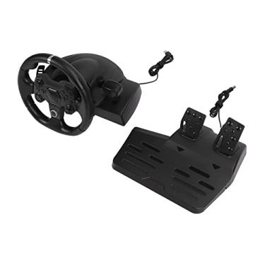 Imagem de Volante de Corrida Com Vibração para Jogos Rotação de 270 ° Com Pedal para, PC, USB - Feedback Realista - Adequado para Jogadores - Material ABS