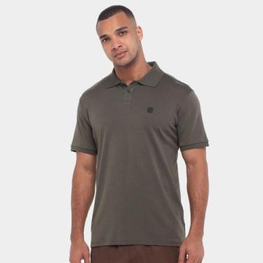 Imagem de Camisa Polo Fila Italian Fit Pima Masculina, Oliva, M