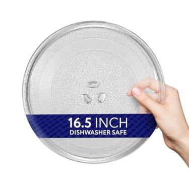 Imagem de Placa de vidro para micro-ondas compatível Panasonic de 16,5 polegadas/placa de vidro para micro-ondas para substituição – equivalente ao número de peça Panasonic F06014M00AP