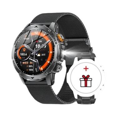 Imagem de Relógio Inteligente Bluetooth Masculino Grande Com Bateria De 1000mAh 