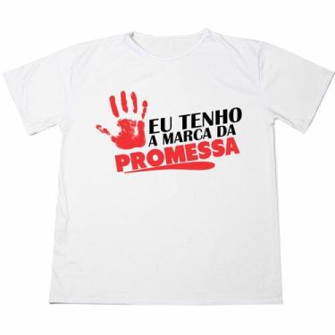 Imagem de Camisa Personalizada Cristã  Frase A Marca Da Promesa Estampada Adulto