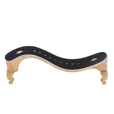 Imagem de Eujgoov Violino Ombro Resto 4/4 Full Size Chin Peças Ajustáveis Acessórios Luz e Respirável Silicone Foot Grab para Iniciante Violinista Profissional Cor Grão de Madeira