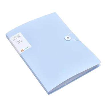 Imagem de Bolsa de documentos 30/60 páginas, bolsa de arquivo A4, pasta de arquivos, armazenamento de papel de teste de estudante, organização de classificação, material de escritório, suporte de documentos