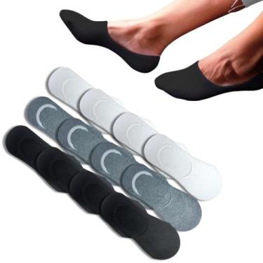 Imagem de Kit 12 Pares Meia Invisível Discreta Soquete Curta Feminina - Genérico